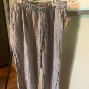 Linen Striped pants